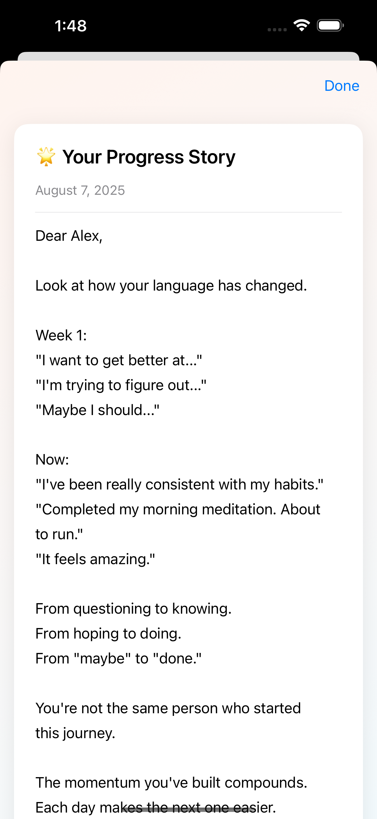 Another thoughtful letter from Atlas